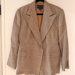 Ralph Lauren Plaid Tan Blazer